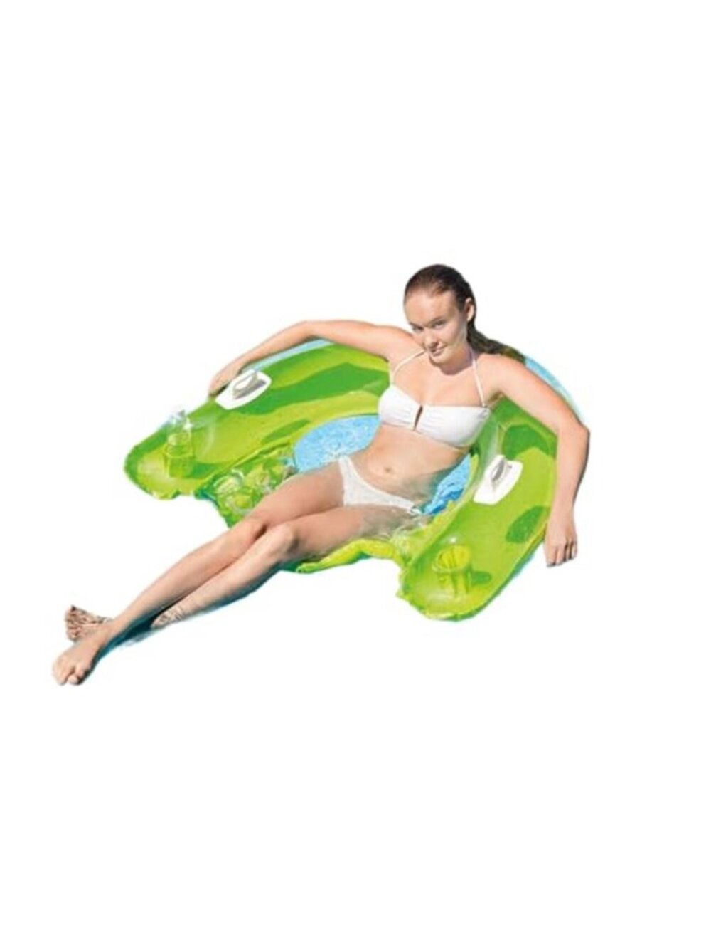 Inflatable Pool Float Lounge Chair Raft Floating Seat Summer Water Fun 2 Pack